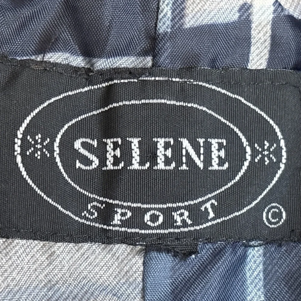 Selene Sport Women's VTG 2X Navy Slicker Raincoat Fully Lined Long Sleeve Jacket
